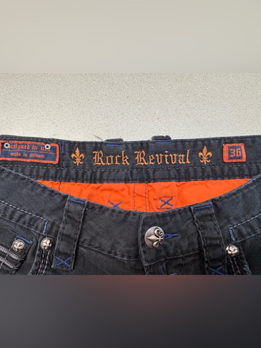 Rock Revival Men's Black Jeans - Picture 8 of 16